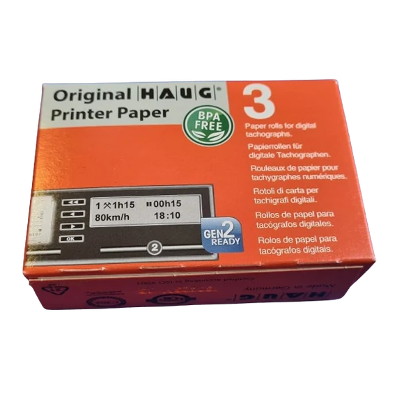 HAUG DIGITÁLIS TACHOGRÁF NYOMTATÓPAPÍR
